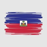 haiti flag pinselvektor vektor