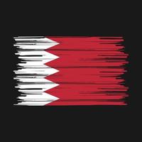 Bahrain flaggborste vektor