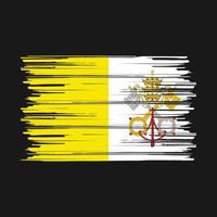 Vatikanens flagga borste vektor