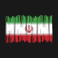 iran flag pinsel vektor illustration