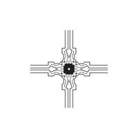 krets logotyp mall vektor