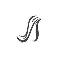 Haarbehandlung Logo-Vektor-Illustration vektor