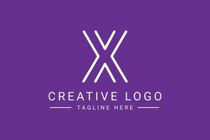 modern kreativ Brief x Vektor Logo Design. minimalistisch eben Linie Logo Design Vorlage. Monogramm Logo Design.