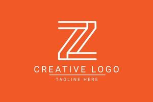 modern kreativ Brief z Vektor Logo Design. minimalistisch eben Linie Logo Design Vorlage. Monogramm Logo Design.