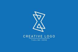 modern kreativ Brief x Vektor Logo Design. minimalistisch eben Linie Logo Design Vorlage. Monogramm Logo Design.