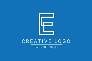 modern kreativ Brief e Vektor Logo Design. minimalistisch eben Linie Logo Design Vorlage. Monogramm Logo Design.