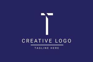 modern kreativ Brief t Vektor Logo Design. minimalistisch eben Linie Logo Design Vorlage. Monogramm Logo Design.