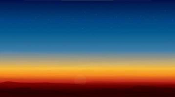 Sonnenuntergang Berglandschaft Hintergrund Vektor-Illustration vektor