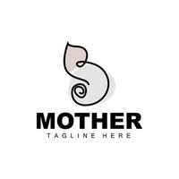 schwanger Logo, Mama und Baby Gesundheit Pflege Design, schwanger und Baby Medizin Marke Symbol Vektor