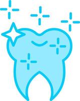 leuchtenden Zahn Vektor Symbol