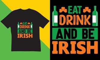 st. Patrick's Day T-Shirt-Design. vektor