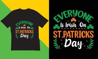 st. Patrick's Tag svg Design. vektor