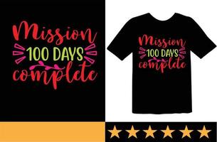100 dag av skola svg t skjorta design vektor