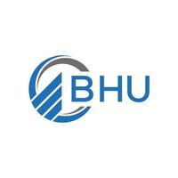 bhu platt bokföring logotyp design på vit bakgrund. bhu kreativ initialer tillväxt Graf brev logotyp begrepp. bhu företag finansiera logotyp design. vektor