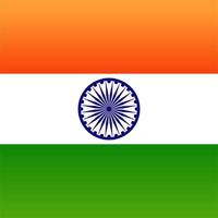 abstrakte Farbe Hintergrund indische Flagge Design vektor