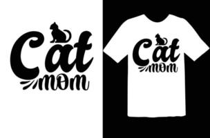 Katze-Svg-T-Shirt-Design vektor