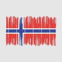 Norwegen Flagge Pinsel vektor