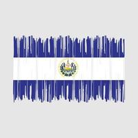 El Salvador flagga borste vektor