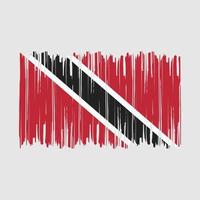 Trinidad-Flagge-Pinsel vektor