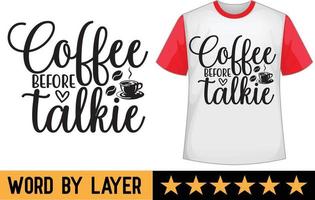 Kaffee svg t Hemd Design vektor