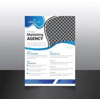 kreativ modern business flyer malldesign vektor