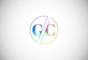 brev g c låg poly logotyp design vektor mall. grafisk alfabet symbol för företags- företag identitet