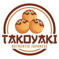 modern eben Design einfach minimalistisch süß Takoyaki Logo Symbol Design Vorlage Vektor mit modern Illustration Konzept Stil zum Restaurant, Produkt, Etikett, Marke, Cafe, Abzeichen, Emblem