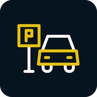 Parkplatz-Vektor-Icon-Design vektor