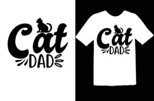 Katze-Svg-T-Shirt-Design vektor