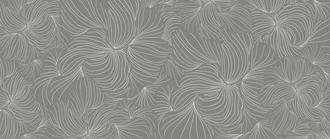 tropisk blad linje konst bakgrund vektor. abstrakt botanisk blommig kronblad linje konst mönster design i minimalistisk linjär kontur stil. design för tyg, skriva ut, omslag, baner, dekoration, tapet. vektor