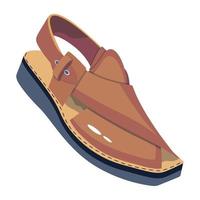 trendig traditionell sandal vektor