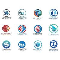 logistik logo symbol illustration vektor design verteilung symbol lieferung von waren wirtschaft finanzen