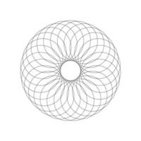geometrisk fraktal cirklar vektor