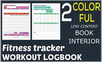 kondition tracker träna loggbok vektor