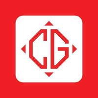 kreativ einfach Initiale Monogramm cg Logo Entwürfe. vektor