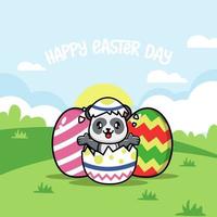 Happy Easter Day Hintergrund vektor