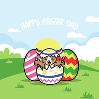 Happy Easter Day Hintergrund vektor