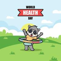 värld hälsa dag illustration vektor