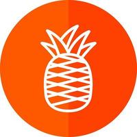 Ananas-Vektor-Icon-Design vektor