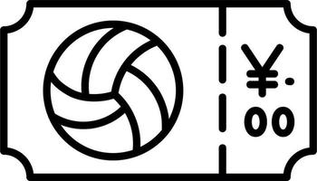 Volleyball-Vektor-Symbol vektor