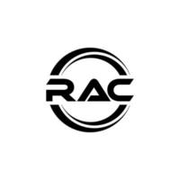 rac brev logotyp design i illustration. vektor logotyp, kalligrafi mönster för logotyp, affisch, inbjudan, etc.