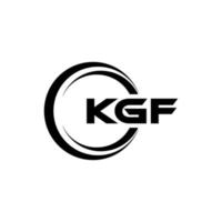 kgf Brief Logo Design im Illustration. Vektor Logo, Kalligraphie Designs zum Logo, Poster, Einladung, usw.