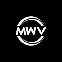 mwv Brief Logo Design im Illustration. Vektor Logo, Kalligraphie Designs zum Logo, Poster, Einladung, usw.