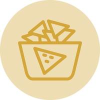 Nachos-Vektor-Icon-Design vektor