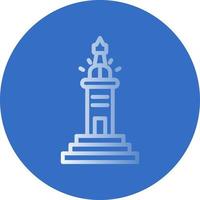 Leuchtturm von Alexandria-Vektor-Icon-Design vektor