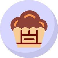 Muffin-Vektor-Icon-Design vektor