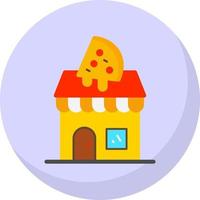 Pizza-Shop-Vektor-Icon-Design vektor