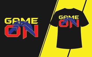 e sport spel på t-shirt design vektor