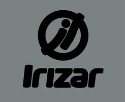 irizar varumärke logotyp bil symbol med namn svart design spanska bil vektor illustration med grå bakgrund
