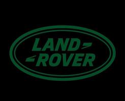 landa rover varumärke logotyp bil symbol grön design brittiskt bil vektor illustration med svart bakgrund